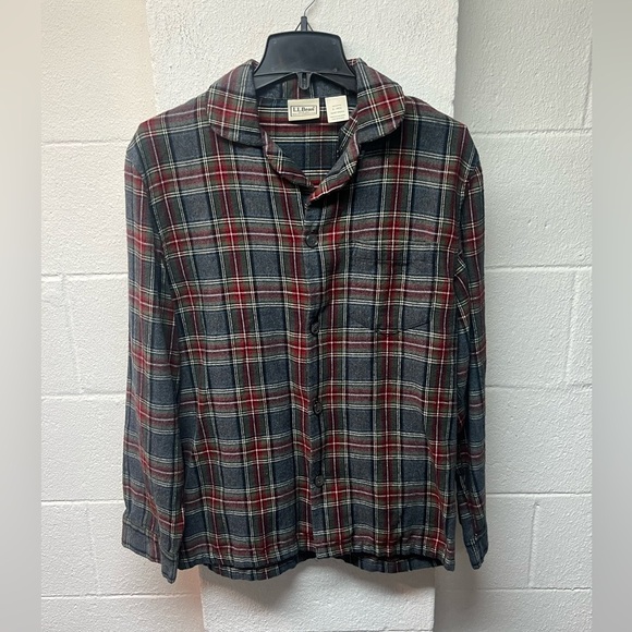 L.L. Bean Other - L.L. Bean Men's Plaid Button Down Shirt - Red and Green